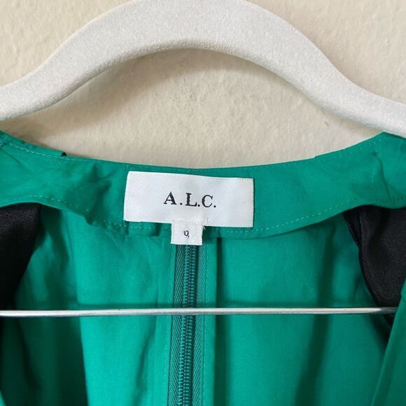 A.L.C. Alexa Mini Green Dress Size 0 - Picture 9 of 9